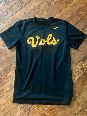 Nike Black Tee with Orange "Vols" Script